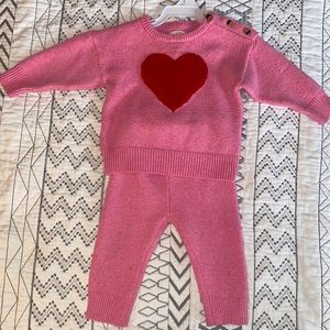 Baby‎ Cat & Jack Pink Heart Set | 6-9M